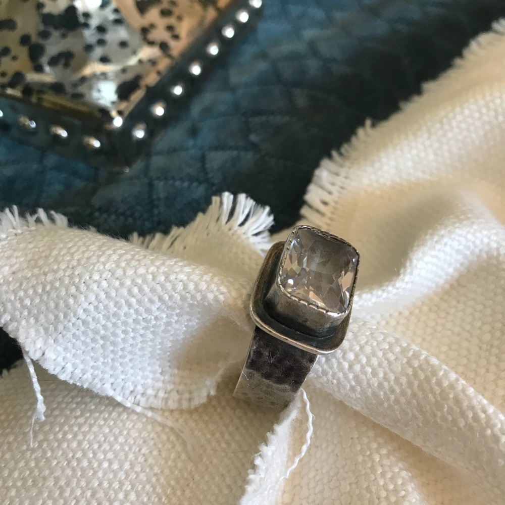 Silpada sterling silver cubic zirconia ring